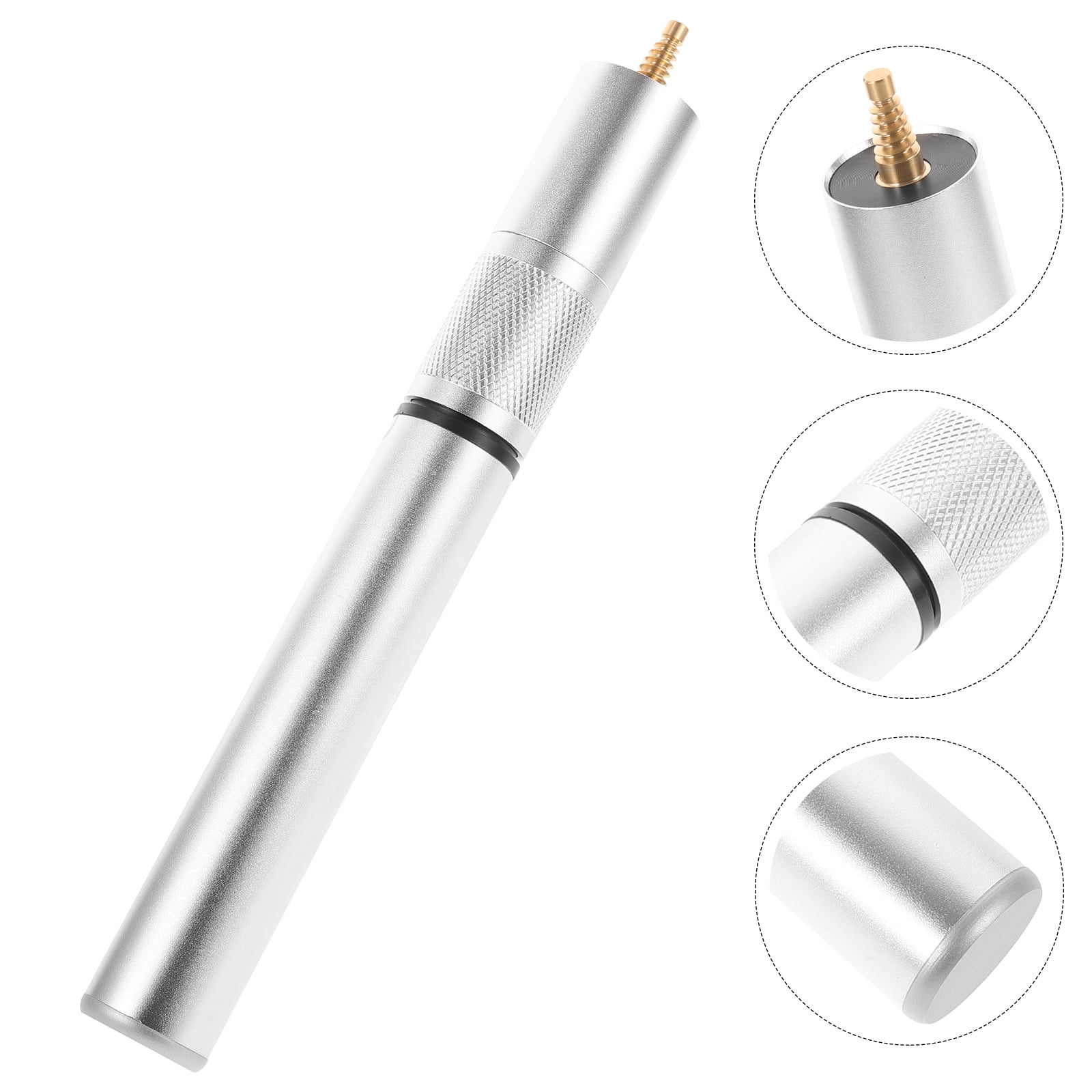 FESTFENDS Aluminium Alloy Billiard Cue Extender 1Pcs Silver 9.82X1