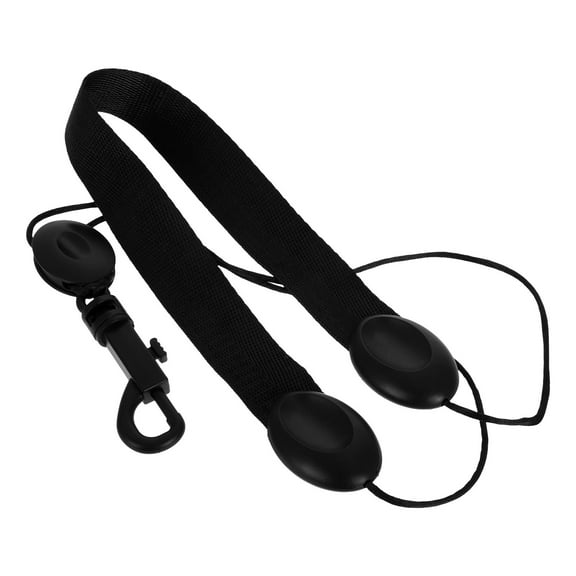 FESTFENDS Black ABS Saxophone Neck Strap for Alto Sax Professionals Adjustable Support 1Pcs