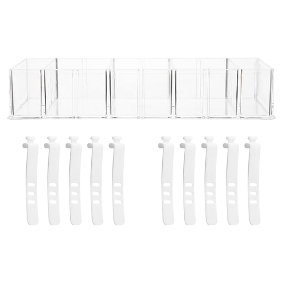 FESTFENDS Cable Management Box 1Set Rectangular Material Storage Solution For Desktop Organization