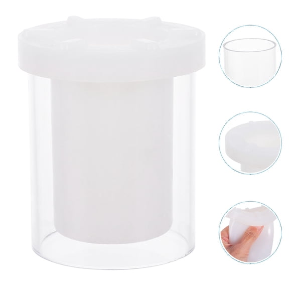 FESTFENDS Candle Handicraft Molds Plastic Cylinder Hollow For Plaster Casting Diy Design 3.54X3.54X3.54 Inch 1Pcs