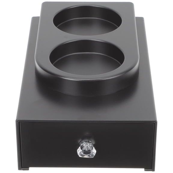 FESTFENDS Bathroom Sink Organizer Toiletries Box Black ABS 1Pack