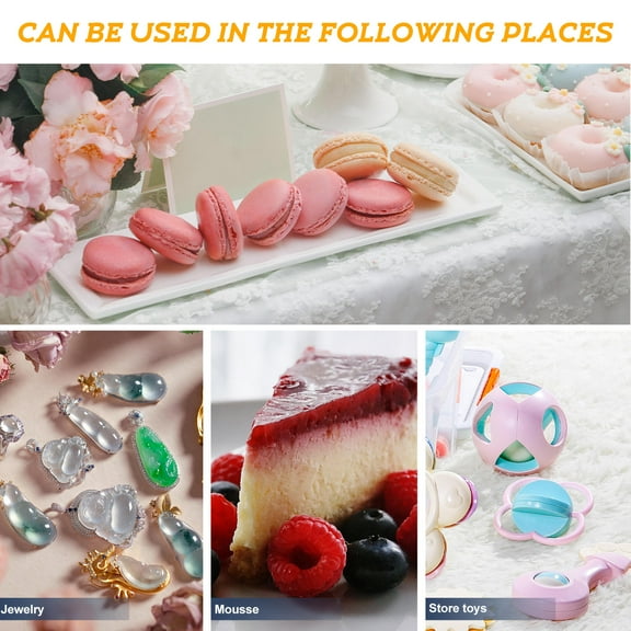 FESTFENDS Covers for Food Dome Dessert Cloche Plastic 1Pcs Food Protection for Food Display