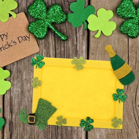 FESTFENDS Crafts Photo Frame 1Set Picture Frame for Patricks Day Decorations and Diy Crafts