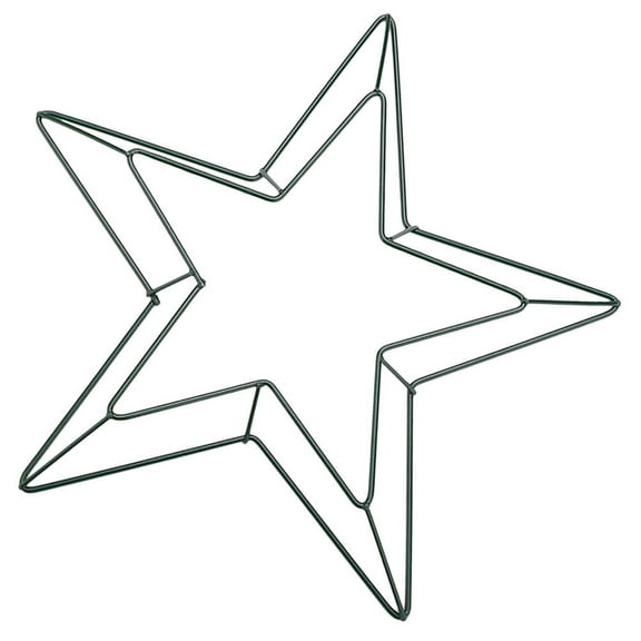 FESTFENDS DIY Wreath Frame Five-Pointed Star Wreath Rings for Craft Enthusiasts 1Pcs