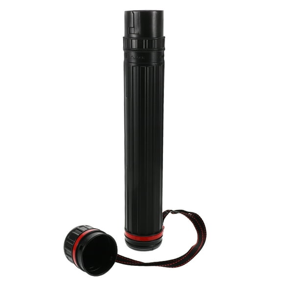 FESTFENDS Drawing Tube for Engineers Black Plastic 1Pcs Extendable Drum Design