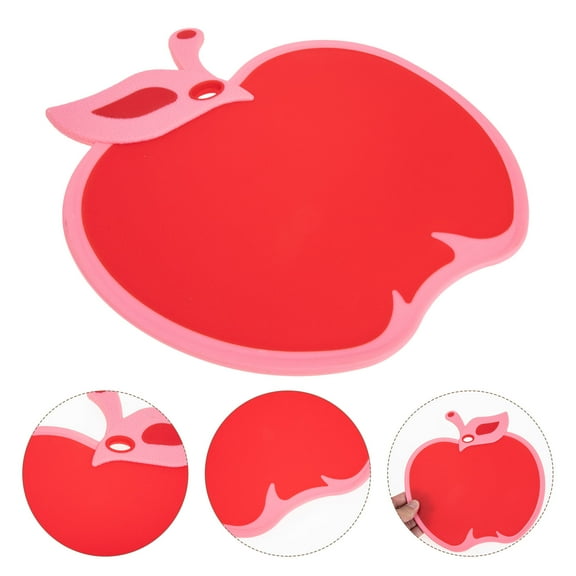 FESTFENDS Fruit Shaped Cutting Board for Kitchen Use Assorted Color Lightweight Easy to Clean with Hanging Hole 7 Inch Round Plastic