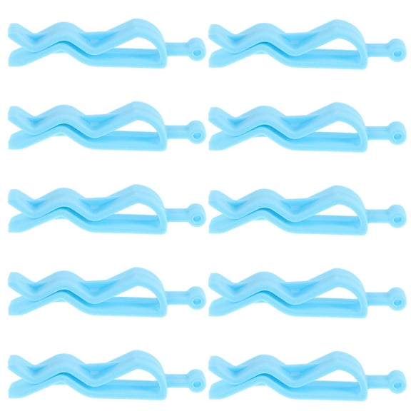 FESTFENDS Garbage Bin Clips 10Pcs Compact Design for Trash Bag Holding and Anti-Slip Fixation in Home