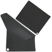FESTFENDS Black Silicone Pads, Heat-Resistant, Scratch-Proof, for Kitchen Countertop Protection 2Pcs