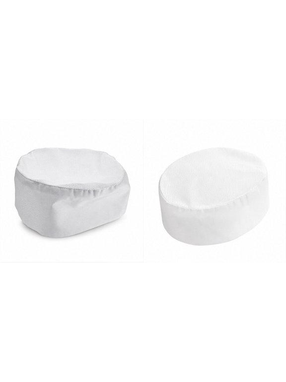 White Kitchen Cap Cotton Breathable Unisex for Cooking Use Versatile Pairing