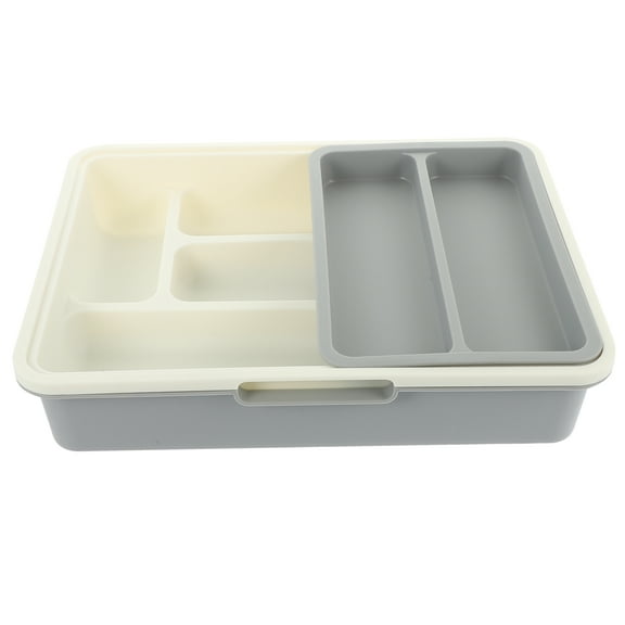 FESTFENDS Household 1 Set Tableware Storage Box Silverware Organizer Tray 31 5X9 2X2 9In Kitchen Drawer Storage