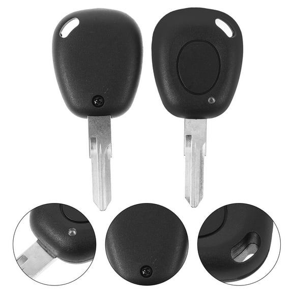 FESTFENDS Key Fob Protector Car Remote Key Fob Cover 2Pcs Black Copper Plastic 3.15X1.46X0.47In