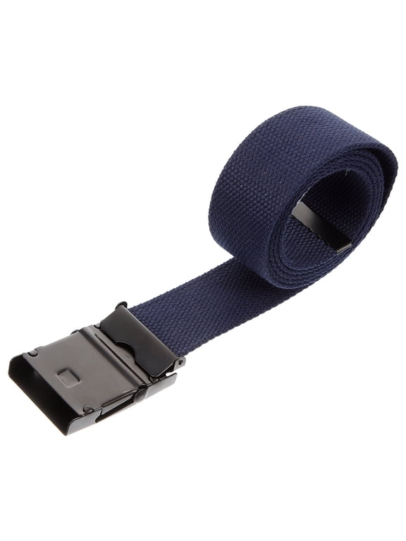 Mens Navy Canvas Waist Belt Adjustable Utility Belt Durable for Hiking and Work