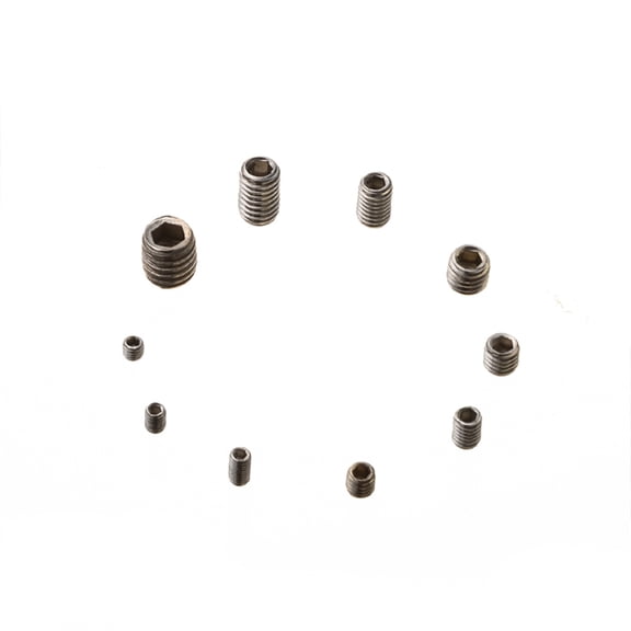 FESTFENDS Metric Screw Assortment 200Pcs Hexagon Socket Headless Grub Screws Stainless Steel M5