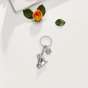 FESTFENDS figure skating stuff Ice Skate Keychain Silver Zinc Alloy 1 Pcs Back to School