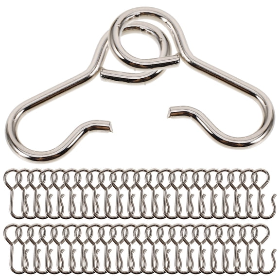 FESTFENDS Multipurpose Hooks 100Pcs Metal for Suspend Items Robust Design 2.20X0.80X0.10In