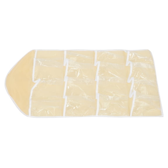 FESTFENDS Over Door Storage Hanging Organiser 1Pack Beige Rectangular for Clothes and Sundries in Home