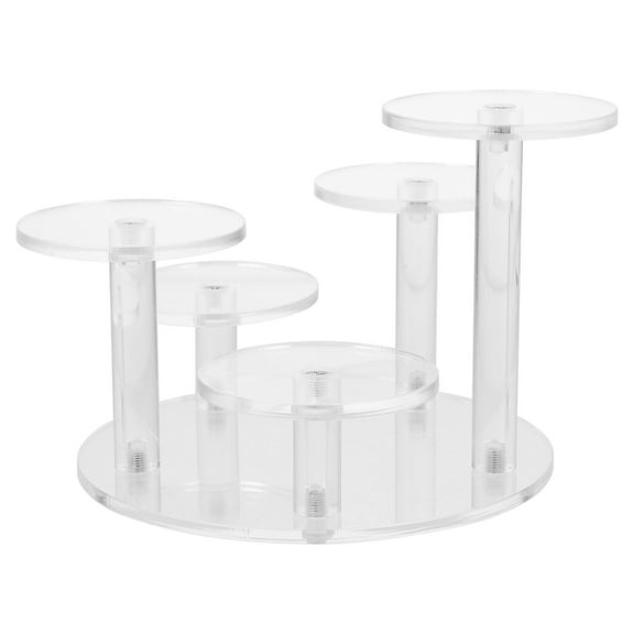 FESTFENDS Perfume Display Stand Round Perfume Holder Transparent for 1Pack