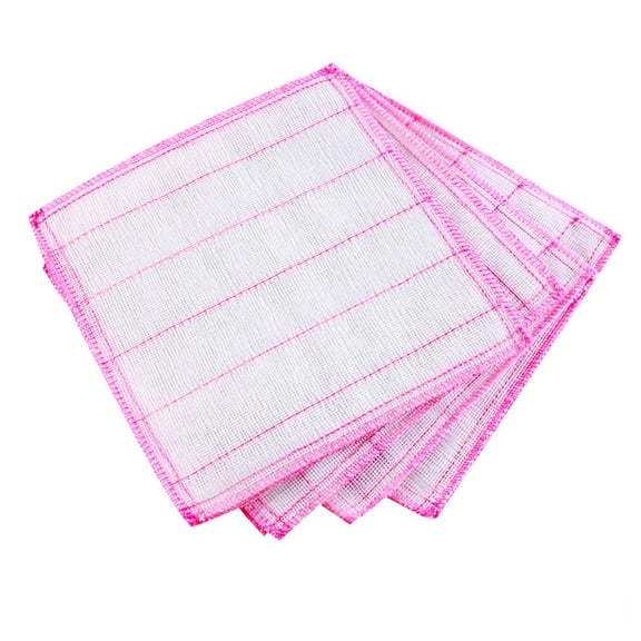 FESTFENDS Pink Absorbent Kitchen Dish Towels Made from Fiber for Easy Cleaning in the Kitchen 3 Pieces per Pack