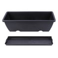 thumbnail image 1 of FESTFENDS Planter Box Black Rectangular 1Pack for Living Room Display, 1 of 8