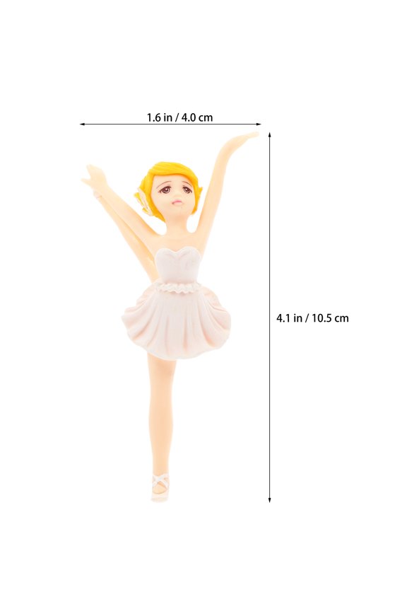 Purple Ballet Girl Keychain Pendants for Decor Made of Plastic Multipurpose Using 6 Pcs