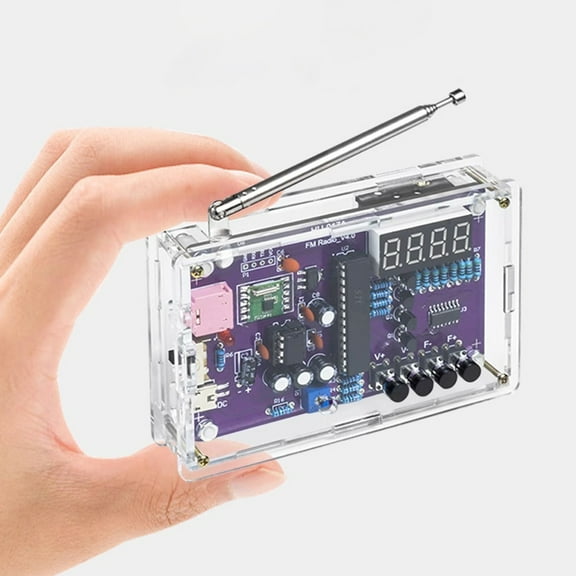 FESTFENDS Radio Build Kit 1 Set Diy Design Acrylic Stainless Steel For Stem Education Learning Projects