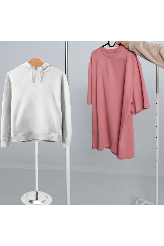 Retail Clothing Rack Clothes Hanger Stand Wood for Photography Props 1Pcs