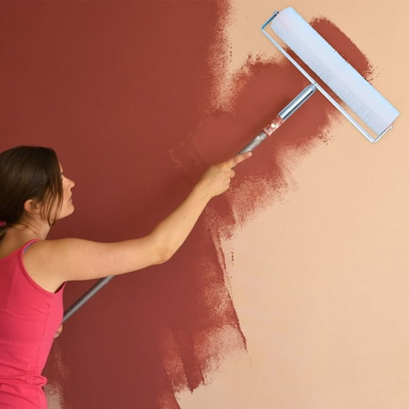 FESTFENDS Self Leveling Defoaming Roller Brush Spiked Roller White Plastic 1Pcs