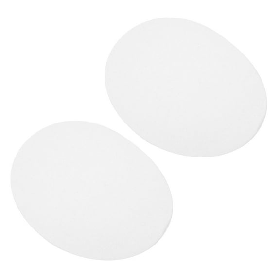 FESTFENDS Sew Embroidery Patches 1 Pair White for Clothes and Bags