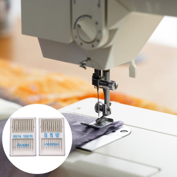 FESTFENDS Sewing Machine Needles Silver Stainless Steel for DIY Crafting