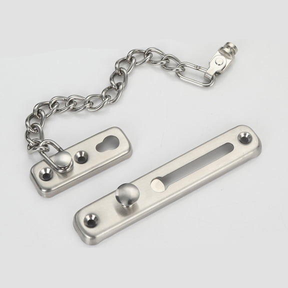 FESTFENDS Silver Door Chain 1Set with Ventilation Gap for Enhanced Air Flow