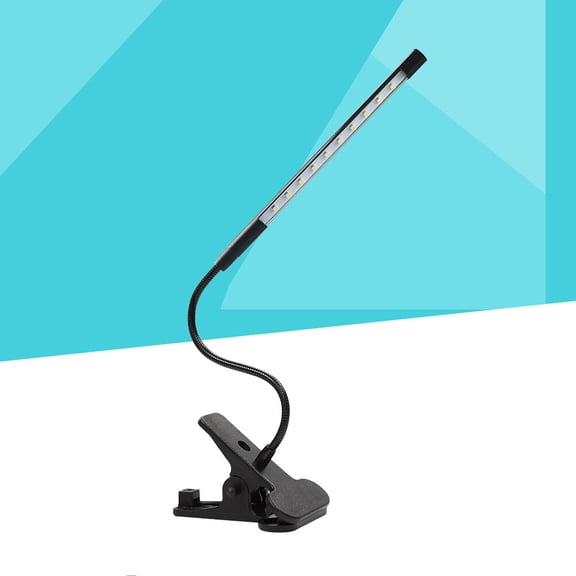 FESTFENDS Silver Led Clamp On Desk Light for Students No Dazzling Touch