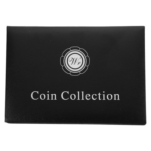 FESTFENDS Small Coin Holder for Home Black Plastic Coin Storage Case with Foam .5 x 2.5 x 1.5 Inches