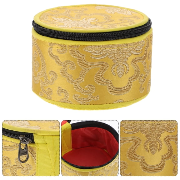 FESTFENDS Sound Bowl Cases Round Storage Bag Holder Singing Bowl Accessories Cotton 1Pack