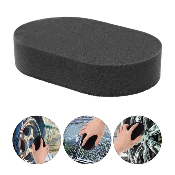 FESTFENDS Sponges For Car Washing Black Car Wash Sponge 1Set 4.7X3.1X1In