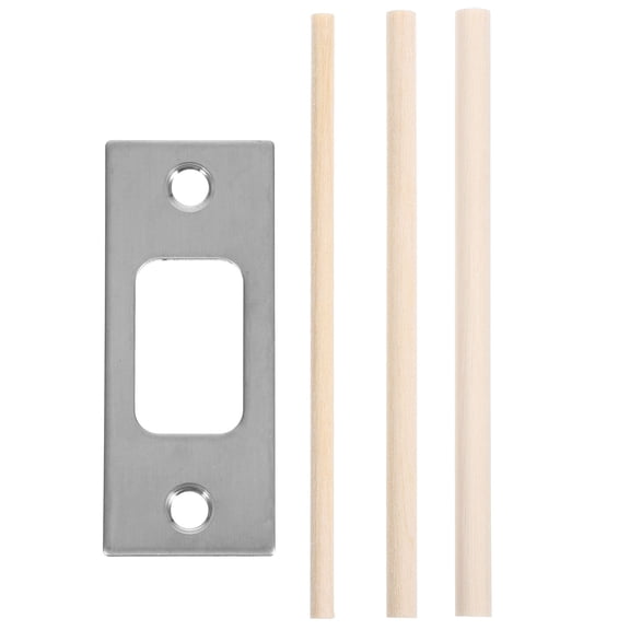 FESTFENDS Stainless Steel Deadbolt Strike Plate, Reinforced Door Lock Latch Plate for Wooden Doors, Security Hardware Accessory