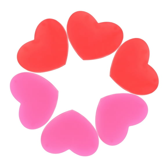 FESTFENDS Tennis Racquet Absorbers 6Pcs Silicone Red and Rosy Dampners for Tennis Rackets to Enhance Racket Control