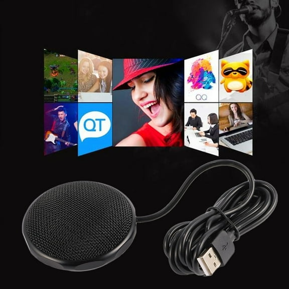 FESTFENDS USB Microphone for Conference and Degree Pickup Omnidirectional 1 Set