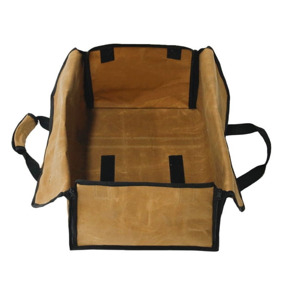FESTFENDS Wear Resistant Firewood Holder Khaki 1Pcs Practical Indoor Storage Solution