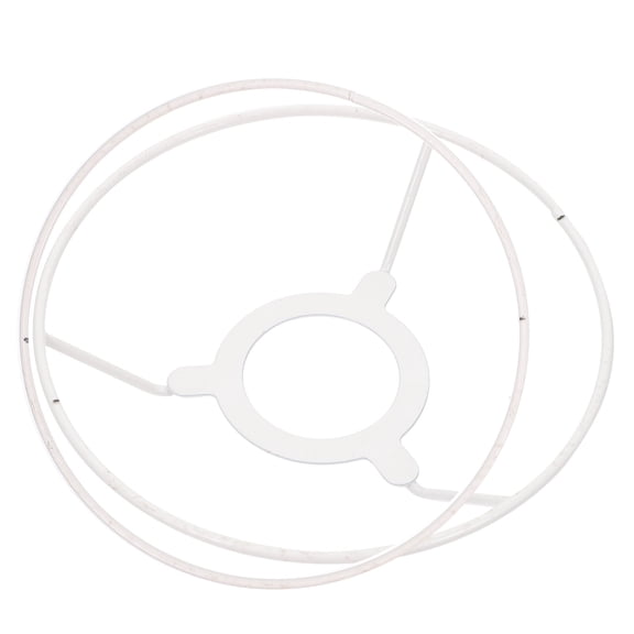 FESTFENDS White Iron Pendant Light Frame for DIY Lampshade Ceiling and Table Lamp Bracket