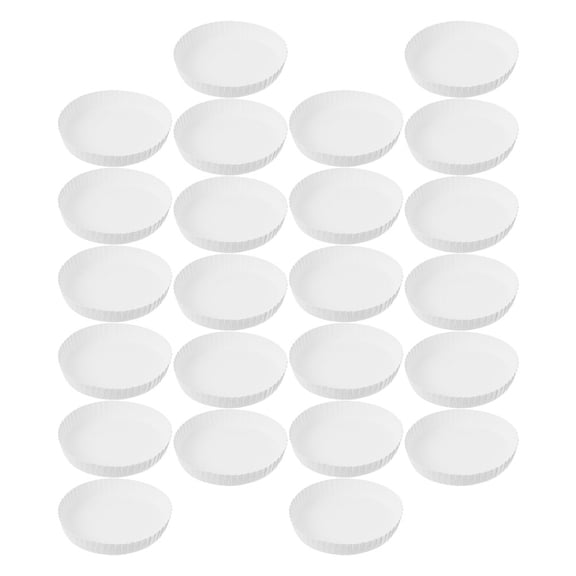 FESTFENDS White Paper Made Cup Covers Disposable Drinking Cup Lids for Home Use 200pcs