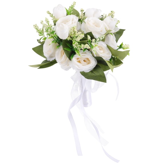 FESTFENDS pink dead wedding bouquet Bridal Bouquet White 1Set DIY Decor Accessory Women