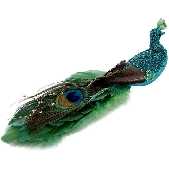 FESTILA Artificial Birds Christmas Ornaments with Clip for Christmas Tree Decoration, Bird Figurines Nature Holiday Decor Accent for Wreaths, Floral and DIY Crafts