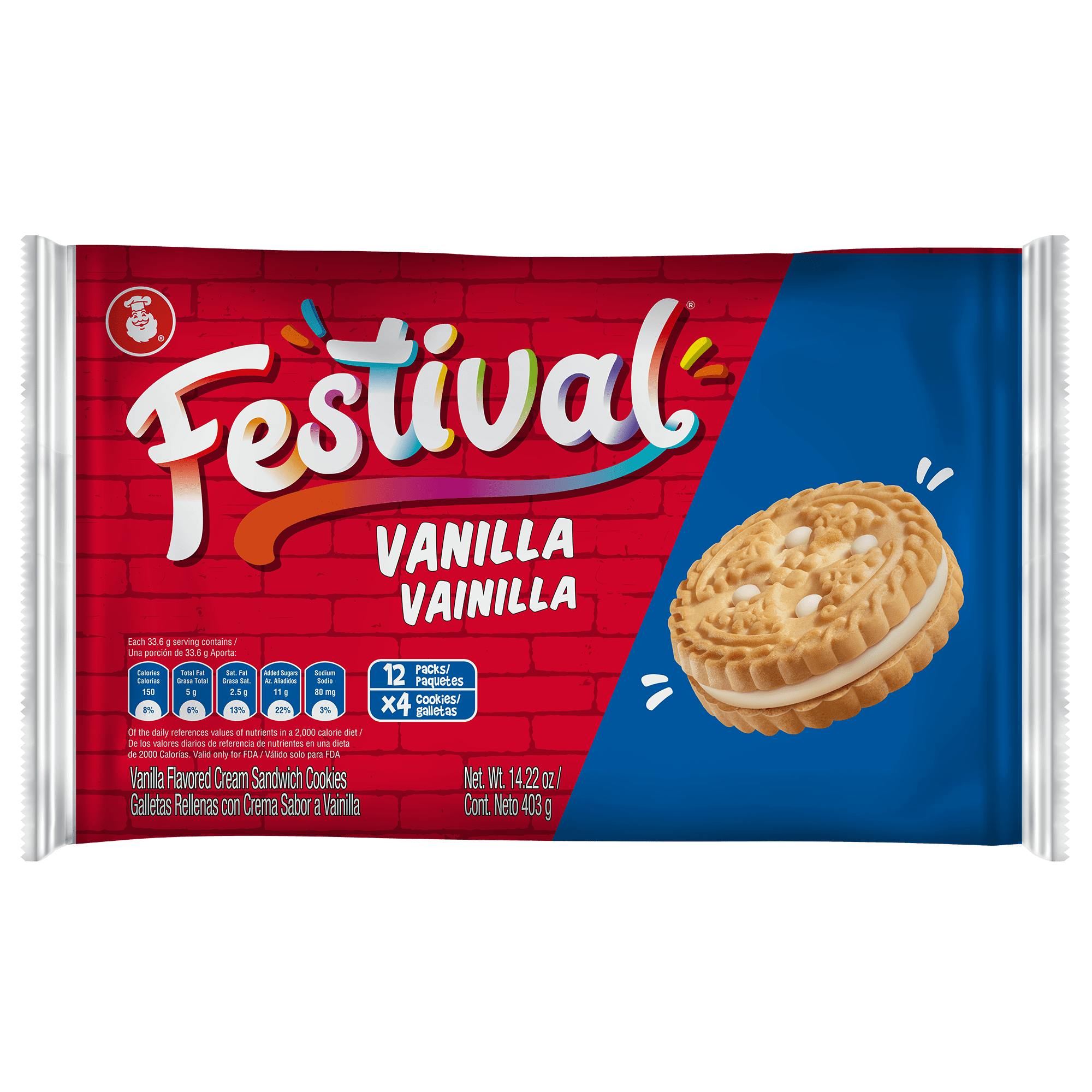 FESTIVAL Vanilla Cookies, 14 oz