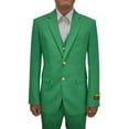 thumbnail image 1 of FESTIVE Colorful 2020 New Formal Style Mens Vested 3 Piece Suit Augusta Green, 1 of 1