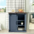thumbnail image 1 of FESTIVO 32" Compact TV Stand for 40" TVs w/ Barn Door Design - Navy, 1 of 6