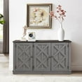 thumbnail image 1 of FESTIVO 48" Rustic Wood Finish Buffet Cabinet with 3 Doors - Ample Storage - 48" in Width Grey Natural Finish,Wood Finish, 1 of 6