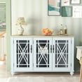thumbnail image 1 of FESTIVO 55" Vintage Style Wood Kitchen Accent Buffet Sideboard Cabinet - Grayish-white, 1 of 5
