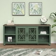 thumbnail image 1 of FESTIVO Vintage TV Stand with Carved Doors for Large Size TV 70"W x 30"H x 15.5"D - Green, 1 of 6