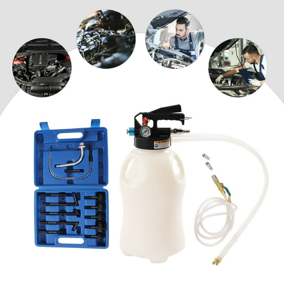 FETCOI 10L Extracting Dispensing Oil Fluid Vacuum Extractor Pump with Tool Case Device
