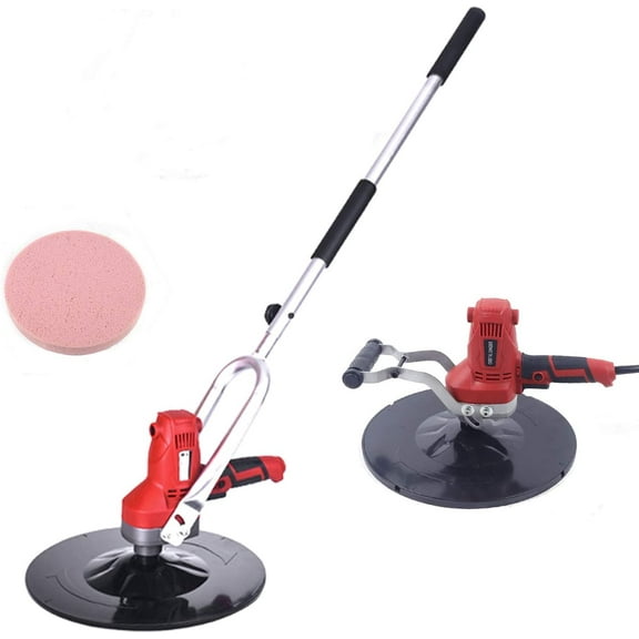 FETCOI 110V Electric Concrete Cement Mortar Trowel Wall Smoothing Polishing Machine,Putty Cement Mortar Trowel Plaster Smoothing Tool W/Anti Skid Handle,Extension Rod, Hand-Held